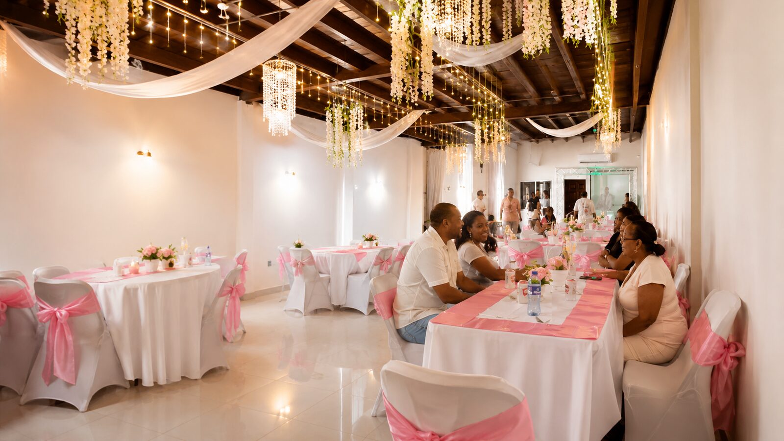 Invitados en el salón